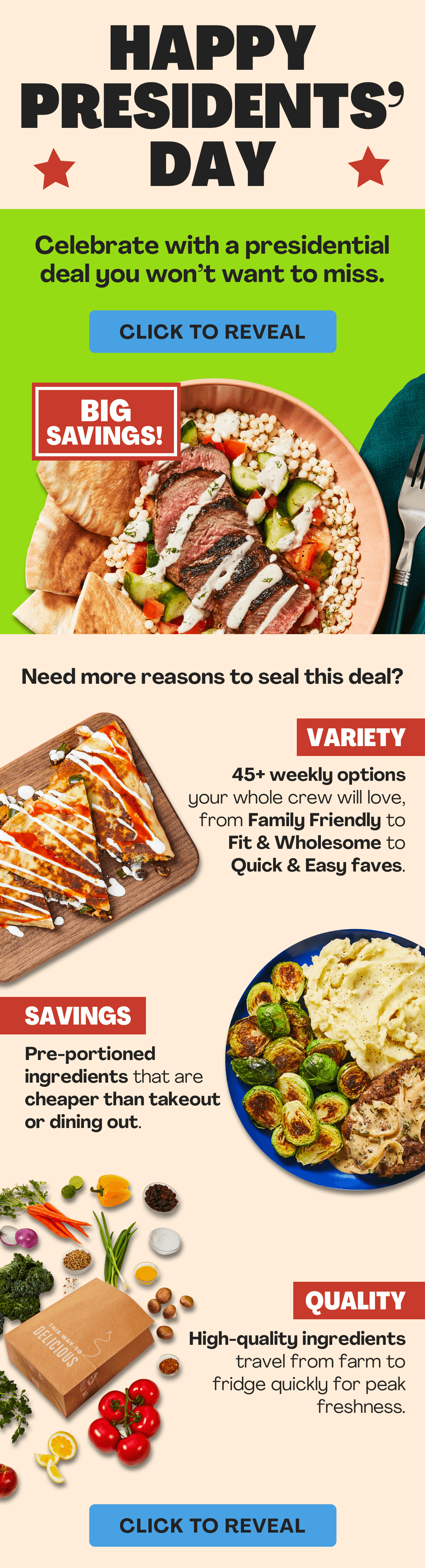 HelloFresh's Presidents' Day Event is ON now!