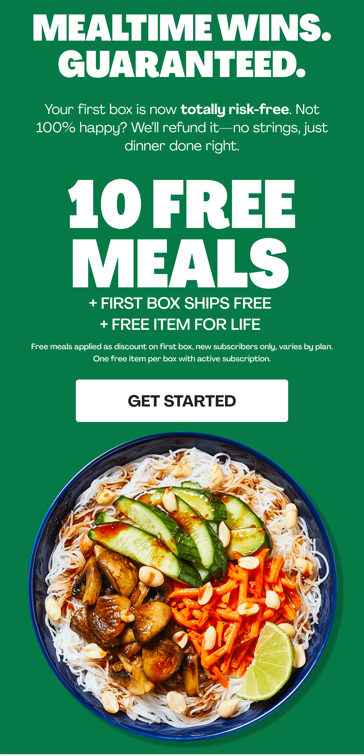 Get 10 FREE MEALS + free item for LIFE!