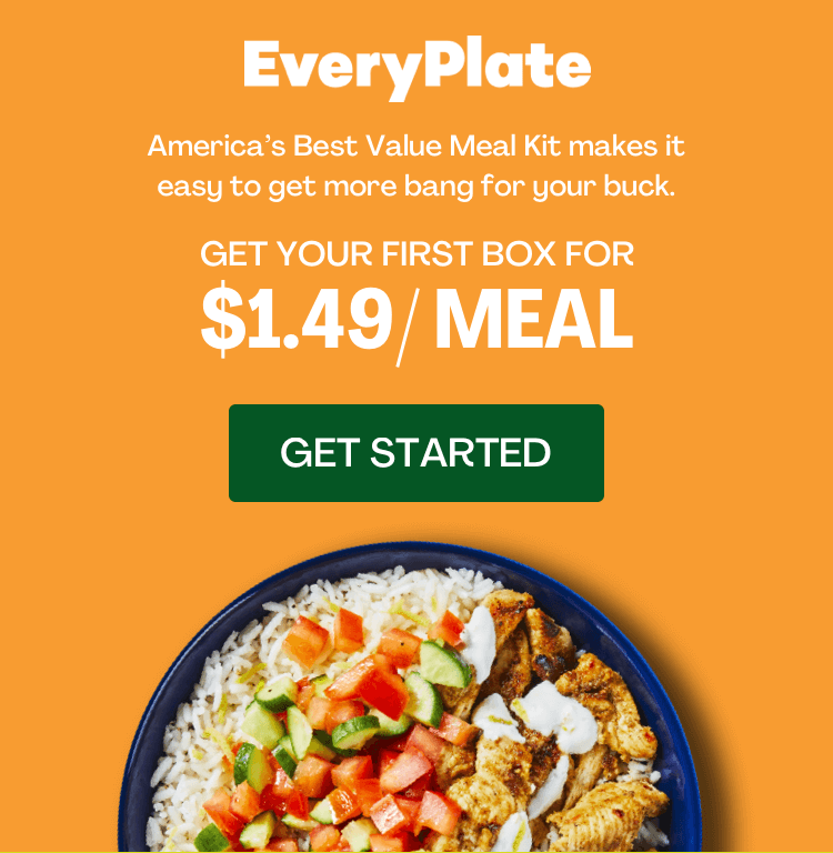 EveryPlate: $1.49/Meal on your first box