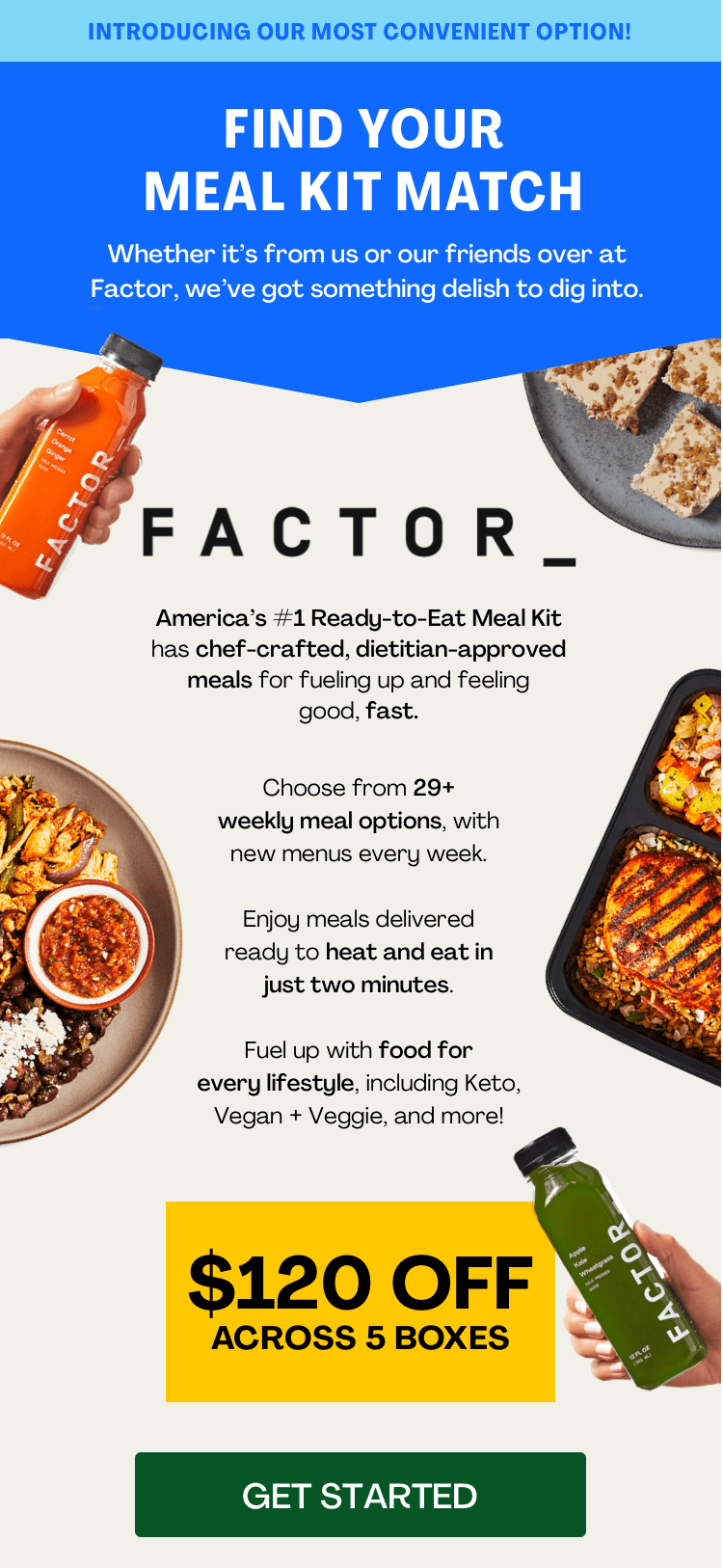 Factor: Get $120 Off