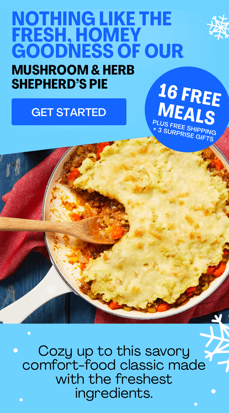 Nothing like the fresh homey goodness of our mushroom & herb shepherd's pie 